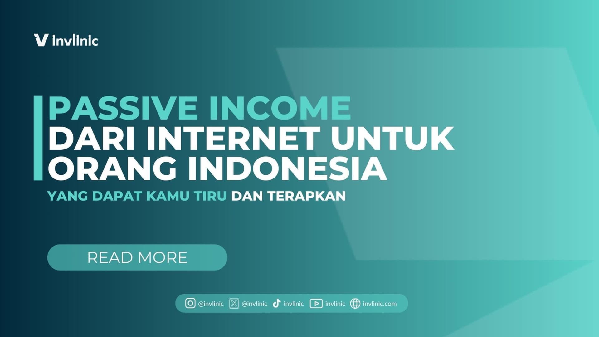 Passive Income Dari Internet Untuk Orang Indonesia Yang Dapat Kamu Tiru dan Terapkan