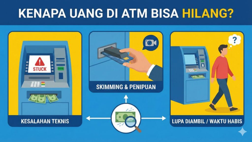 Kenapa Uang di ATM Bisa Hilang